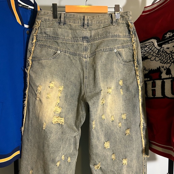 Balenciaga 23SS Distressed Reverse Jeans - Picture 6 of 6